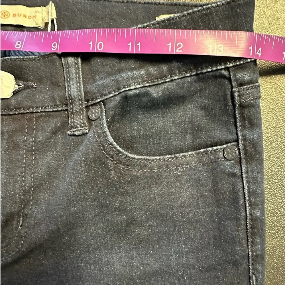 NWT Tory Burch Dark Wash Skinny Legging Jeans Womens 26 Stretch Designer Denim